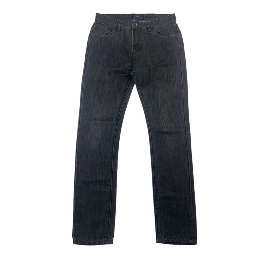 LUCKY BRAND Boys COOPER SLIM Gray/Blue Denim Jeans Raw Wash Size 16 Cotton Poly